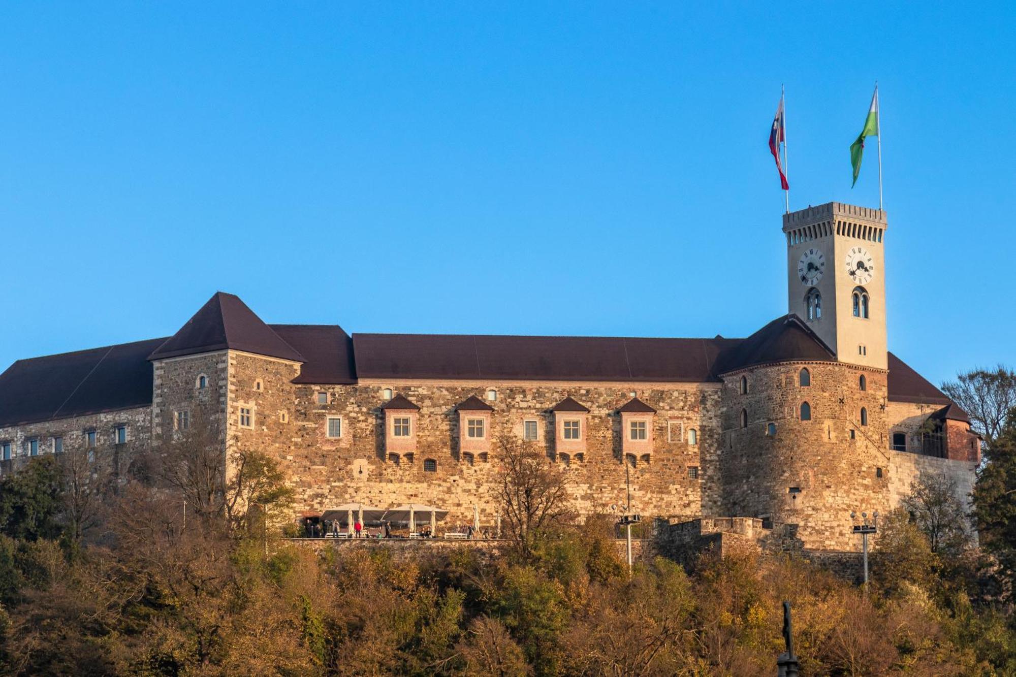 Luxe Penthouse With A Castle View Ljubljana Bagian luar foto